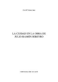 La ciudad en la obra de Julio Ramón Ribeyro