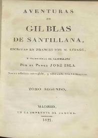 Aventuras de Gil Blas de Santillana. Tomo segundo