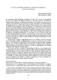 La villa de Priego durante el reinado de Carlos V: Política y sociedad