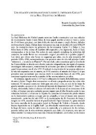 Una relación anónima manuscrita sobre el emperador Carlos V en la Real Biblioteca de Madrid