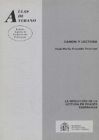 Canon y lectura