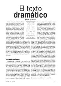 El texto dramático 
