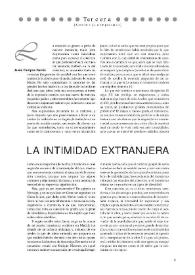 La intimidad extranjera