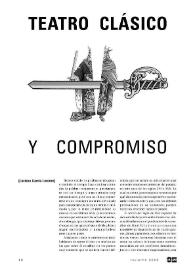 Teatro clásico y compromiso 