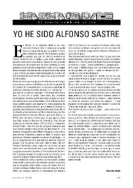 Yo he sido Alfonso Sastre