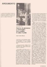 Acerca de personas y personajes que pueblan la casa-mundo