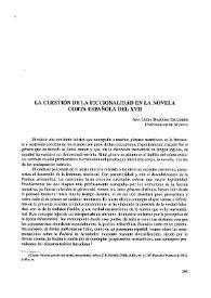La cuestión de la ficcionalidad en la novela corta española del XVII 