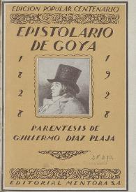 Epistolario de Goya