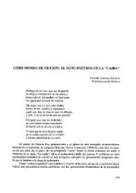 Otro mundo de ficción: el mito poético de la 'caída' 