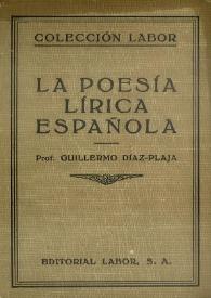 La poesía lírica española