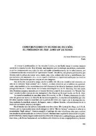 Construyendo un mundo de ficción: el prólogo de 'The Lord of the Rings'
