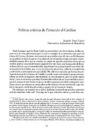 Política artística de Fernando el Católico