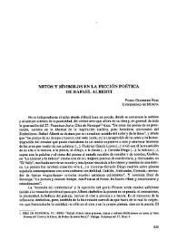 Mitos y símbolos en la ficción poética de Rafael Alberti 