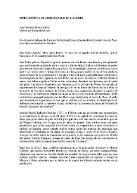 Obra Inédita de José Paéz en Cáceres