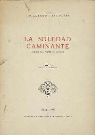 La soledad caminante : poemas del norte de América 