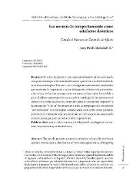 Las normas de comportamiento como artefactos deónticos