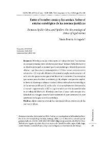 Entre el hombre araña y las arañas. Sobre el estatus ontológico de las normas jurídicas