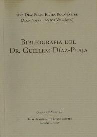 Bibliografia del Dr. Guillem Díaz-Plaja