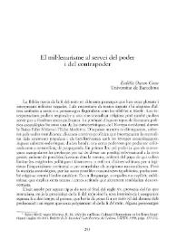 El mil·lenarisme al servei del poder i del contrapoder