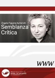 Ángela Figuera Aymerich. Semblanza crítica