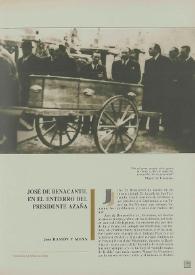 José de Benacantil en el entierro del presidente Azaña 
