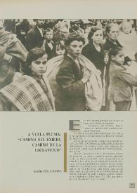 A vuela pluma. 'Camino del exilio, camino de la esclavitud' 