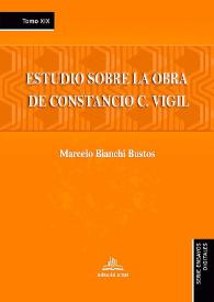 Estudio sobre la obra de Constancio C. Vigil