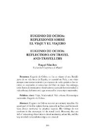Eugenio de Ochoa: reflexiones sobre el viaje y el viajero