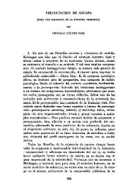 Preocupación de España (Para una filosofía de la historia nacional)
