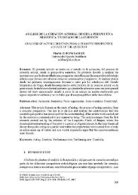 Análisis de la creación actoral desde la perspectiva semiótica. Un estado de la cuestión