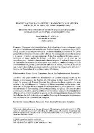 Teatro y ¿censura? La literatura dramática de lengua alemana en 'La Estafeta Literaria' (1957-1962)