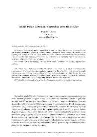 Emilia Pardo Bazán, intelectual na crise finisecular