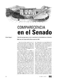 Comparecencia en el Senado