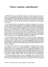 Cinco cuentos suburbanos 