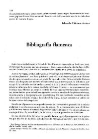 Bibliografía flamenca