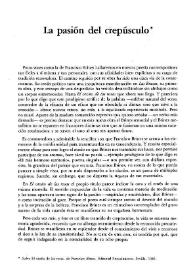La pasión del crepúsculo 