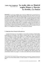 La mala vida en Madrid según Blasco y Baroja: 'La horda' y 'La busca'