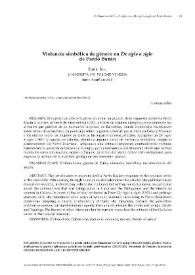 Violencia simbólica de género en 'De siglo a siglo' de Pardo Bazán