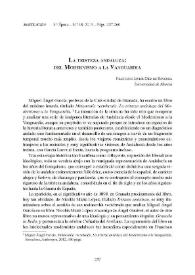 La tristeza andaluza: del Modernismo a la Vanguardia