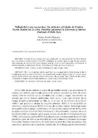 Valladolid y sus recuerdos. Un artículo olvidado de Emilia Pardo Bazán en 'La Lira. Periódico quincenal de Literatura y Música Dedicado al Bello Sexo'