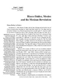 Blasco Ibáñez, Mexico and the Mexican Revolution 