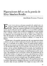 Figuraciones del yo en la poesía de Eloy Sánchez Rosillo
