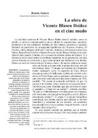 La obra de Vicente Blasco Ibáñez en el cine mudo 
