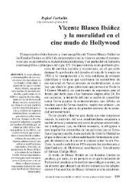 Vicente Blasco Ibáñez y la moralidad en el cine mudo de Hollywood 