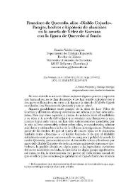 Francisco de Quevedo, alias 'Diablo Cojuelo'. Pasajes, hechos e hipótesis de alusiones en la novela de Vélez de Guevara con la figura de Quevedo al...