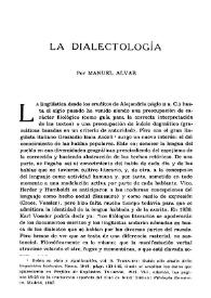 La dialectología