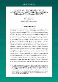 El poder y las capacidades de acción de las mujeres de la nobleza en la Castilla bajomedieval