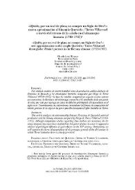 '¿Quién, por un real de plata, no compra un Siglo de Oro?': nueva aproximación al binomio Quevedo - Torres Villarroel a través del retrato de la...