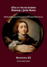 'Para no ver más muerte'. Homenaje a Javier Marías