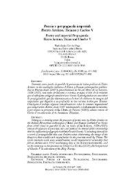 Poesía y propaganda imperial: Pietro Aretino, Ticiano y Carlos V